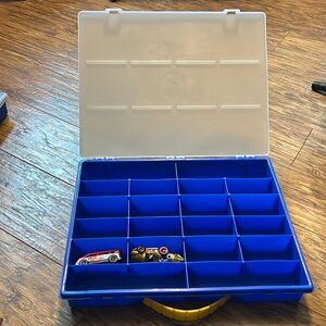 Romanoff Toy Car Case Blue w/clear lid